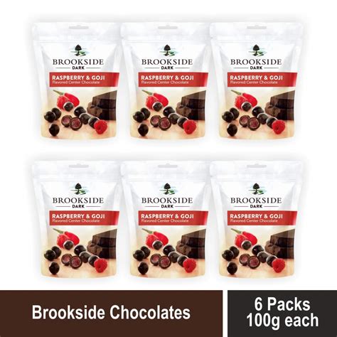 Brookside Flavored Center Chocolate .